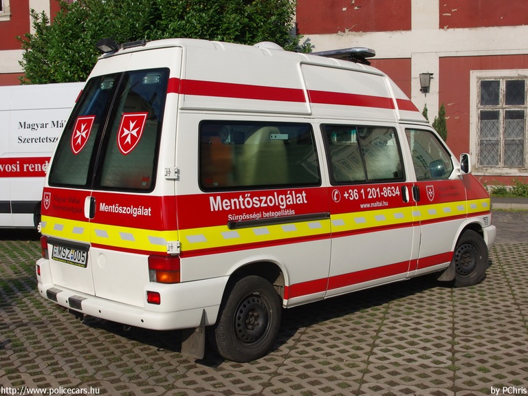 Volkswagen Transporter T4, Magyar Máltai Szeretetszolgálat Mentõszolgálat, fotó: PChris
Keywords: mentő mentőautó magyar Magyarország MSZ-005