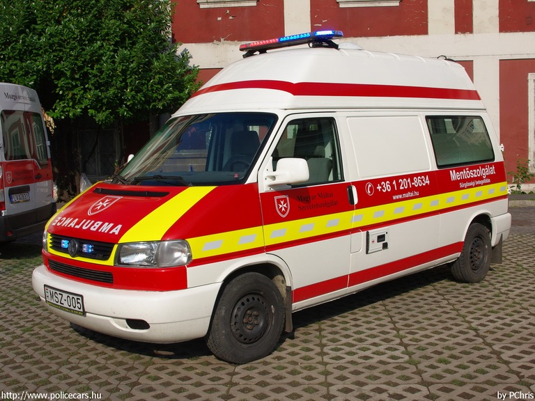 Volkswagen Transporter T4, Magyar Máltai Szeretetszolgálat Mentõszolgálat, fotó: PChris
Keywords: mentő mentőautó magyar Magyarország MSZ-005