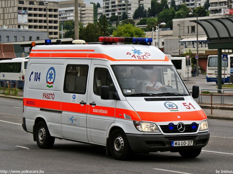Mercedes-Benz Sprinter, Országos Mentõszolgálat, fotó: Irisbus
Keywords: mentő mentőautó OMSZ magyar Magyarország MA00-37