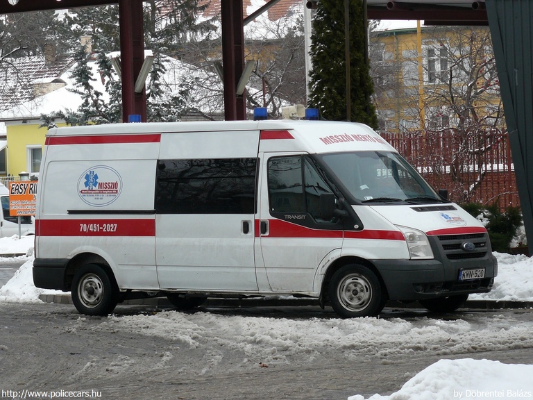Ford Transit, Misszió Mentõ Betegszállító és Szolgáltató Kft., fotó: Döbrentei Balázs
Keywords: mentő magyar Magyarország mentőautó KWN-520