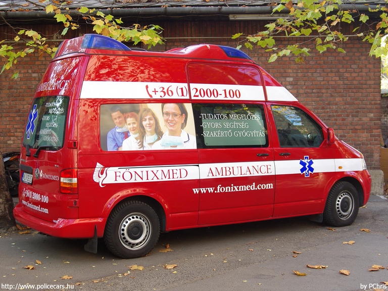 Volkswagen Transporter T5, Fõnix S.O.S. Zrt., fotó: PChris
Keywords: mentő mentőautó magyar Magyarország MJY-930