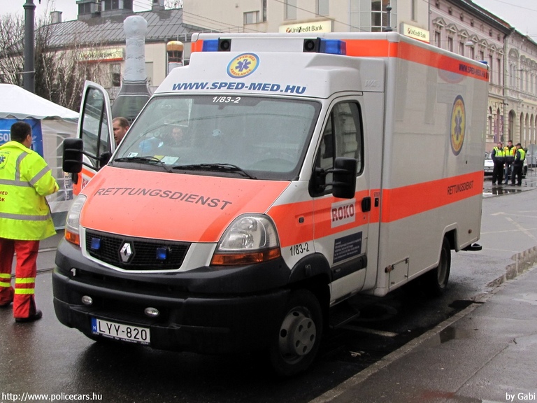 Renault Mascott, Sped-Med Kft., fotó: Gabi
Keywords: mentő mentőautó magyar Magyarország LYY-820