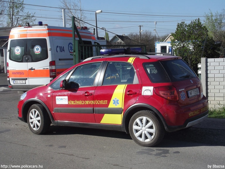 Suzuki SX4, orvosi ügyelet Szigetszentmiklós, Morrow Medical Zrt., fotó: Bbazsa
Keywords: mentő mentőautó magyar Magyarország MFT-596 ambulance hungarian Hungary