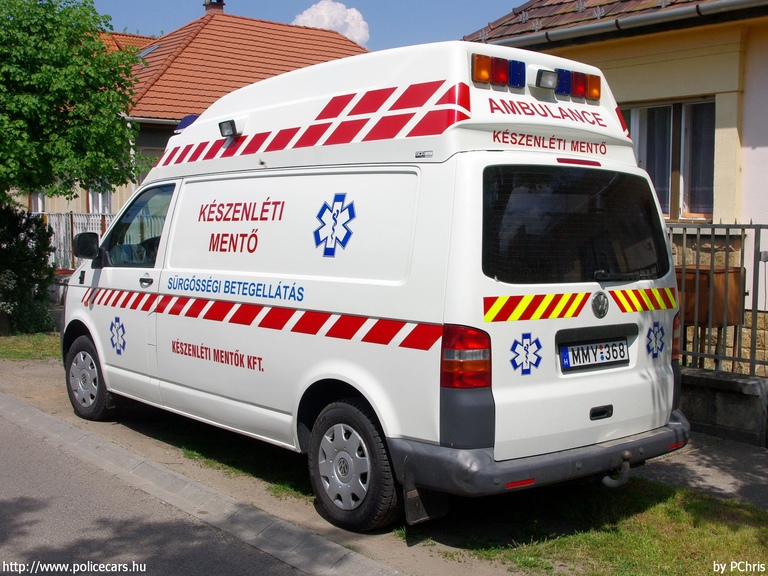 Volkswagen Transporter T5, Készenléti Mentõk Kft., fotó: PChris 
Keywords: mentő mentőautó magyar Magyarország MMY-368
