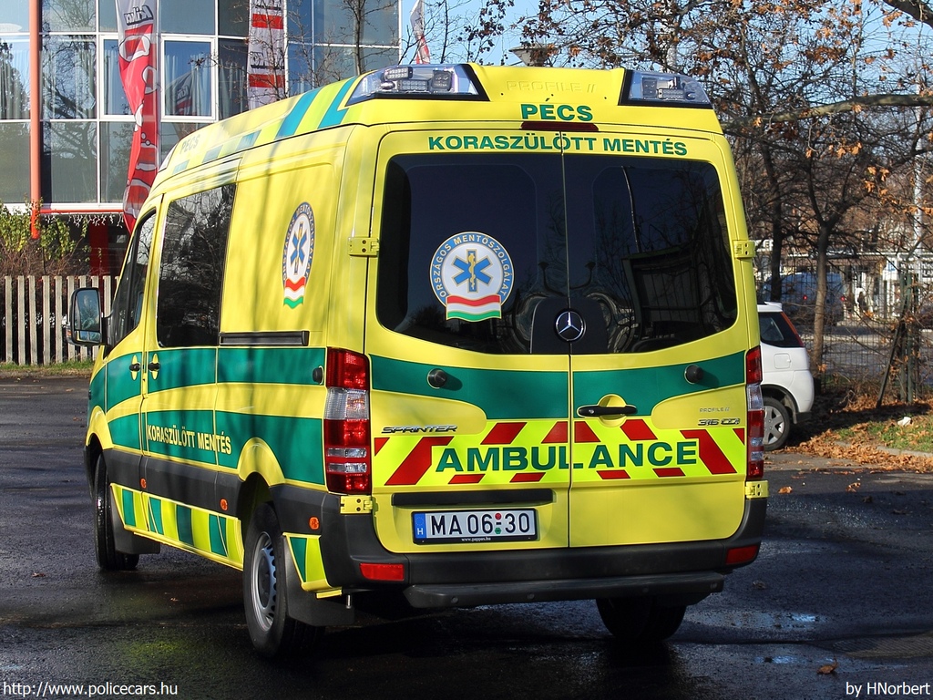 Mercedes-Benz Sprinter II facelift 316 CDI, Országos Mentõszolgálat, koraszülött mentõ, Pécs, fotó: HNorbert
Keywords: mentő mentőautó OMSZ magyar Magyarország MA06-30