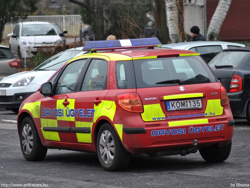Suzuki SX4, orvosi ügyelet, Budapest, Inter-Ambulance Zrt., fotó: Bbazsa
Keywords: mentő mentőautó magyar Magyarország KOM-135 ambulance hungarian Hungary