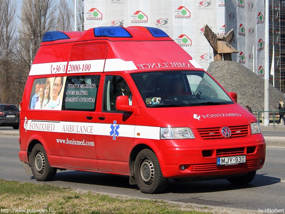 Volkswagen Transporter T5, Fõnix S.O.S. Zrt., fotó: HNorbert
Keywords: mentő mentőautó magyar Magyarország MJY-930