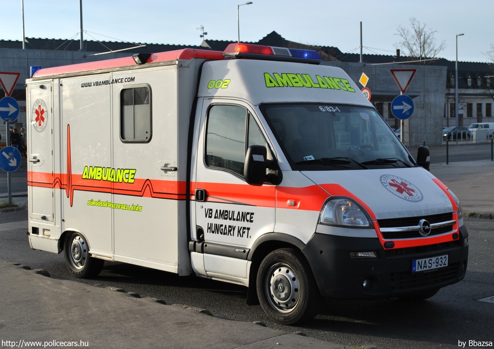 Opel Movano, VB Ambulance Hungary Kft., fotó: Bbazsa
Keywords: mentő mentőautó magyar Magyarország NAS-932 ambulance hungarian Hungary