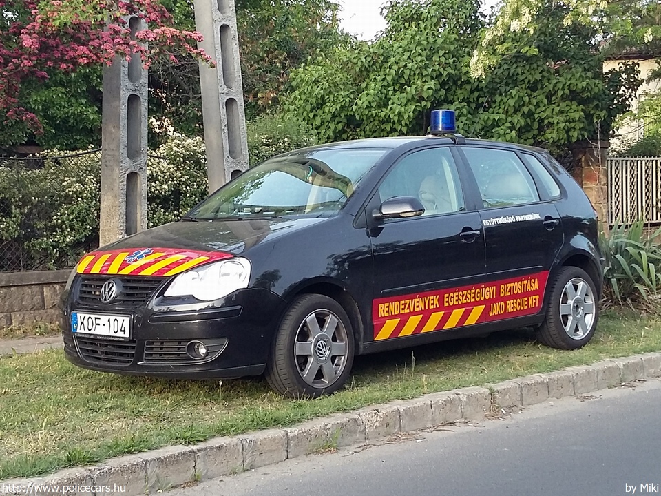 Volkswagen Polo, Jako Rescue Kft., fotó: Miki
Keywords: mentő mentőautó magyar Magyarország KOF-104 ambulance hungarian Hungary