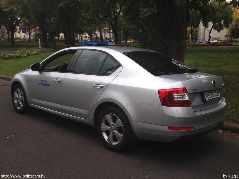 Skoda Octavia III, Heim Pál Kórház, Gyermekorvosi ügyelet, Budapest, fotó: lu1g1
Keywords: mentő mentőautó magyar Magyarország NES-158 Hungary hungarian ambulance
