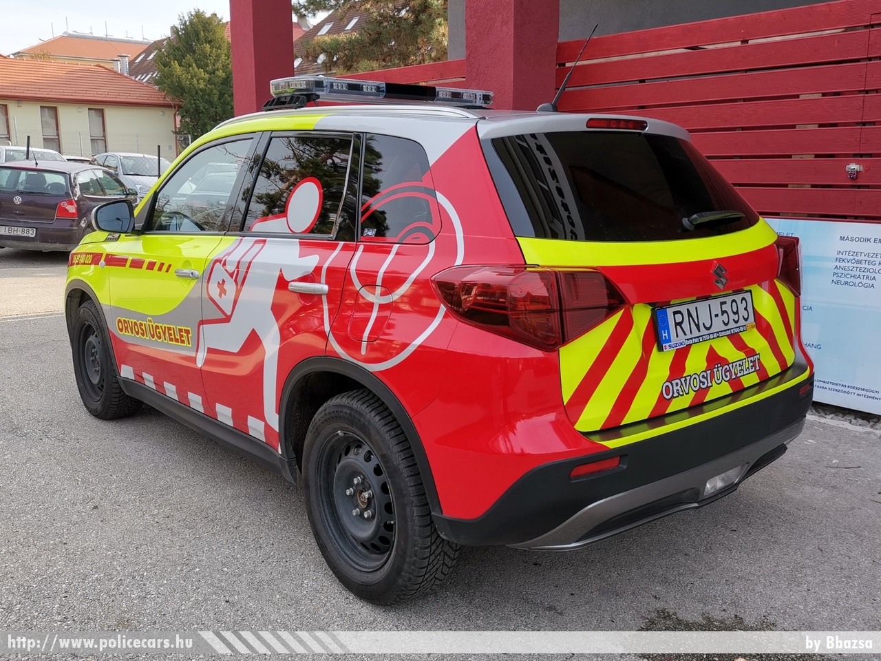 Suzuki Vitara, Budaörsi Egészségügyi Központ, orvosi ügyelet, fotó: Bbazsa
Keywords: OMSZ mentő mentőautó MOK magyar Magyarország ambulance hungarian Hungary RNJ-593