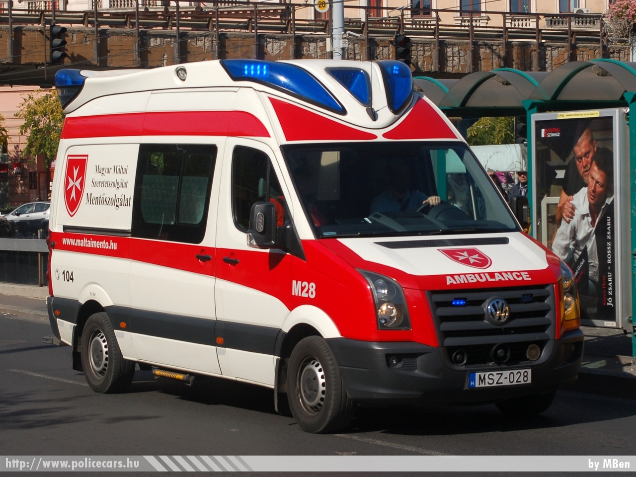 Volkswagen Crafter, Magyar Máltai Szeretetszolgálat Mentõszolgálat, fotó: MBen
Keywords: mentő mentőautó magyar Magyarország hungarian Hungary ambulance MSZ-028