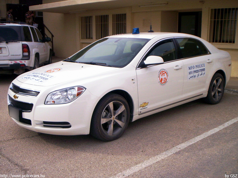 Chevrolet, [url=http://www.mfo.org/]MFO[/url], fotó: GSZ
Keywords: MFO Multinational Force and Observers rendőr rendőrautó rendőrség