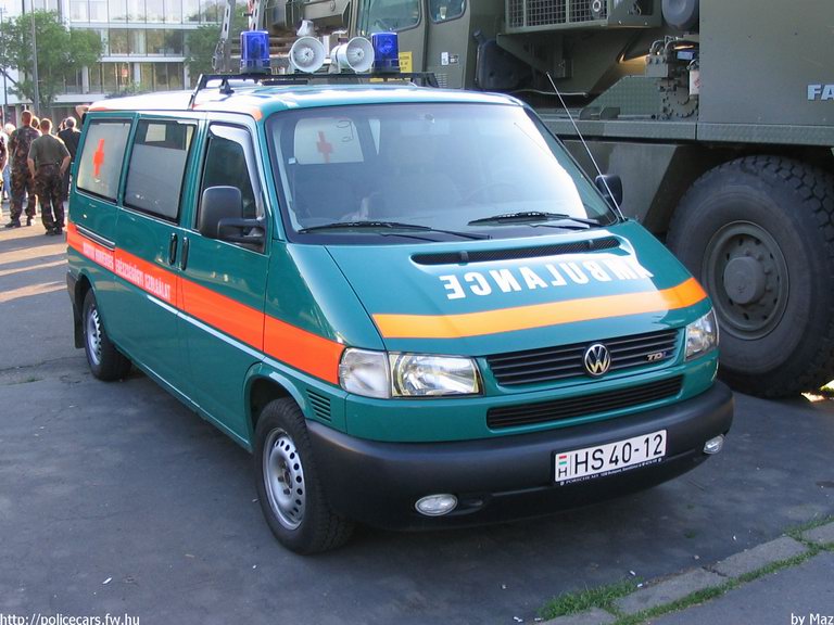 VW Transporter T4, mentõautó, fotó: Maz
Keywords: katonai honvédségi honvédség magyar Magyarország HS40-12