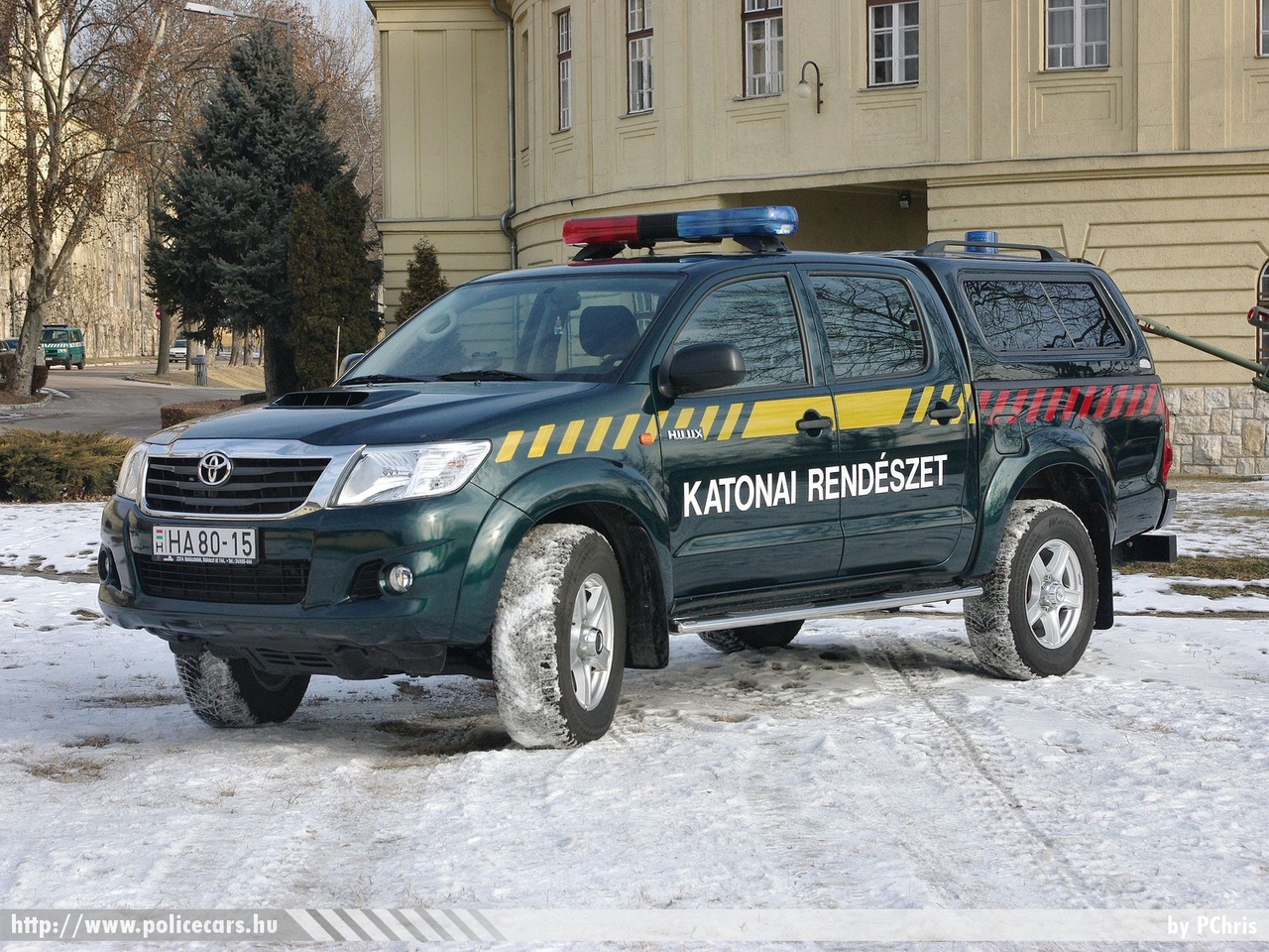 Toyota Hilux, Katonai Rendészet, fotó: PChris
Keywords: katonai honvédségi honvédség rendőr rendészet magyar Magyarország hungarian Hungary military police policecar HA80-15
