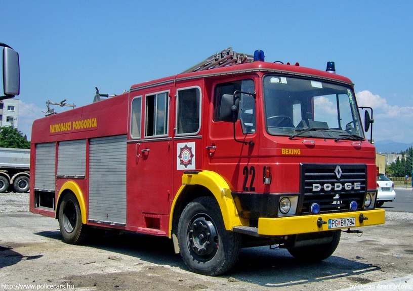 Dodge G13 Renault Bexing, Podgorica, fotó: Dejan Arandjelovic
Keywords: montenegrói Montenegró tûzoltó tûzoltóautó tûzoltóság crna gora