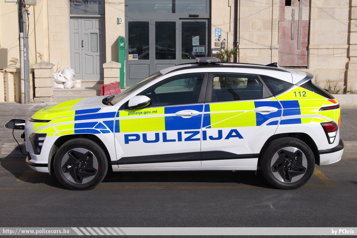 Hyundai Kona Electric, Pulizija (Malta Police Force), fotó: PChris
Keywords: Málta máltai rendőr rendőrautó rendőrség maltese police policecar