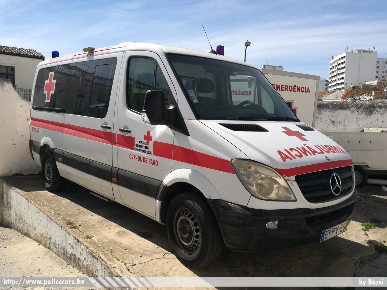 Mercedes Sprinter II, Cruz Vermelha Portuguesa, Delegacao Faro / Loulé, fotó: Bazsi
Keywords: ambulance portugál Portugália mentő mentőautó portuguese