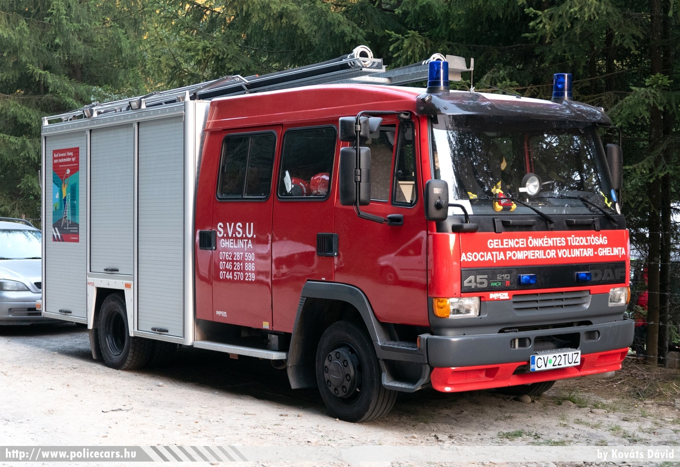 DAF 45 210, Gelencei Önkéntes Tűzoltóság - SVSU Ghelinta, , fotó: Kováts Dávid
Keywords: fire román Románia tûzoltó tûzoltóautó romanian Romania firetruck