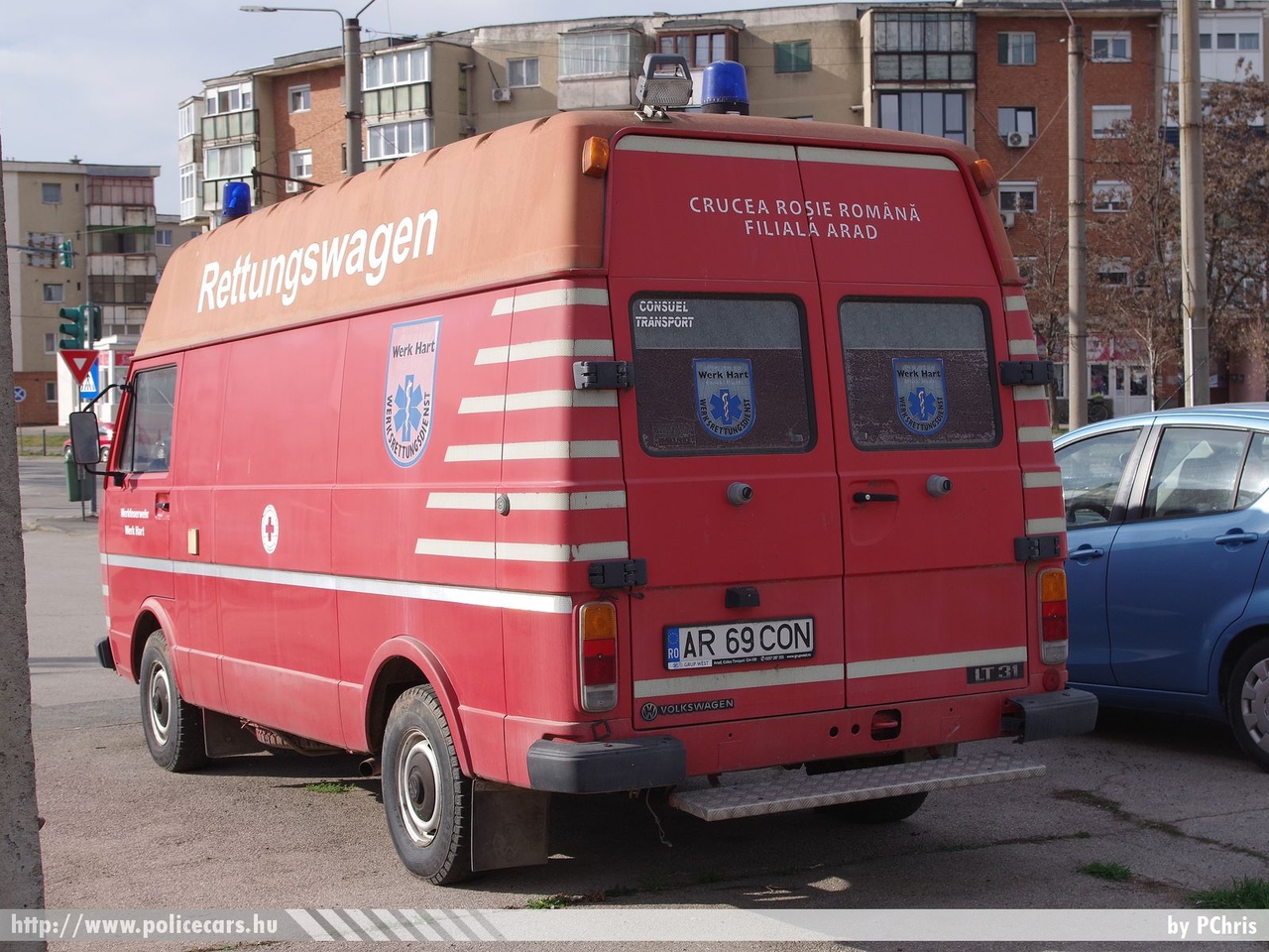 Volkswagen LT 31, Crucea Roșie Română, Arad, fotó: PChris
Keywords: román Románia mentő mentőautó romanian Romania ambulance ambulanta