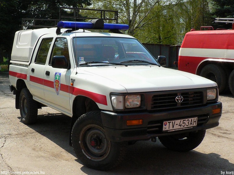 Toyota, Tiszacsernyõ Üzemi Tûzoltóság, fotó: korij
Keywords: Szlovákia szlovák tûzoltó tûzoltóautó tûzoltóság fire firetruck Slovakia slovakian