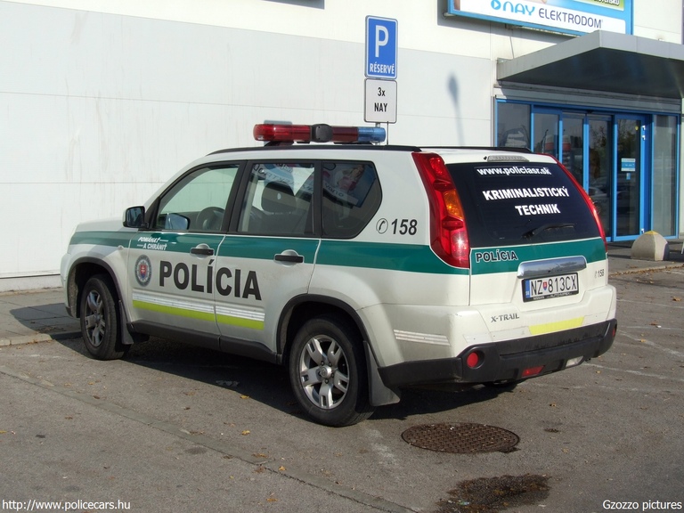 Nissan X-Trail, fotó: Gzozzo pictures
Keywords: rendőrautó rendőr rendőrség szlovák Szlovákia NZ-813CX police policecar Slovakia slovakian