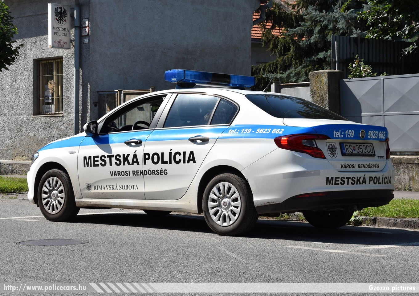 Fiat Tipo, Mestská Polícia Rimavská Sobota (Városi Rendõrség Rimaszombat), fotó: Gzozzo pictures 
Keywords: szlovák Szlovákia rendőr rendőrautó rendőrség police policecar Slovakia slovakian RS-353CO