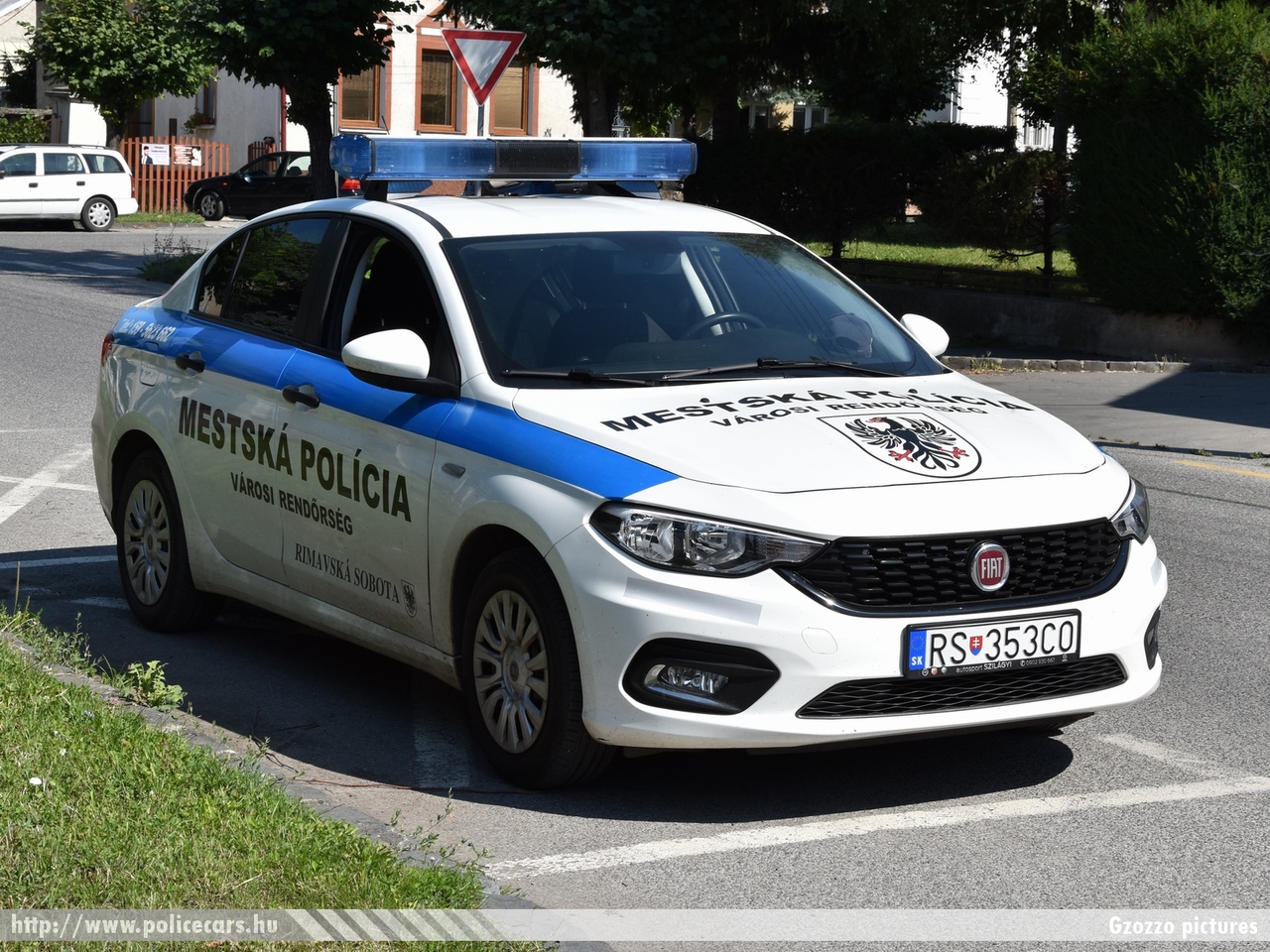 Fiat Tipo, Mestská Polícia Rimavská Sobota (Városi Rendõrség Rimaszombat), fotó: Gzozzo pictures 
Keywords: szlovák Szlovákia rendőr rendőrautó rendőrség police policecar Slovakia slovakian RS-353CO