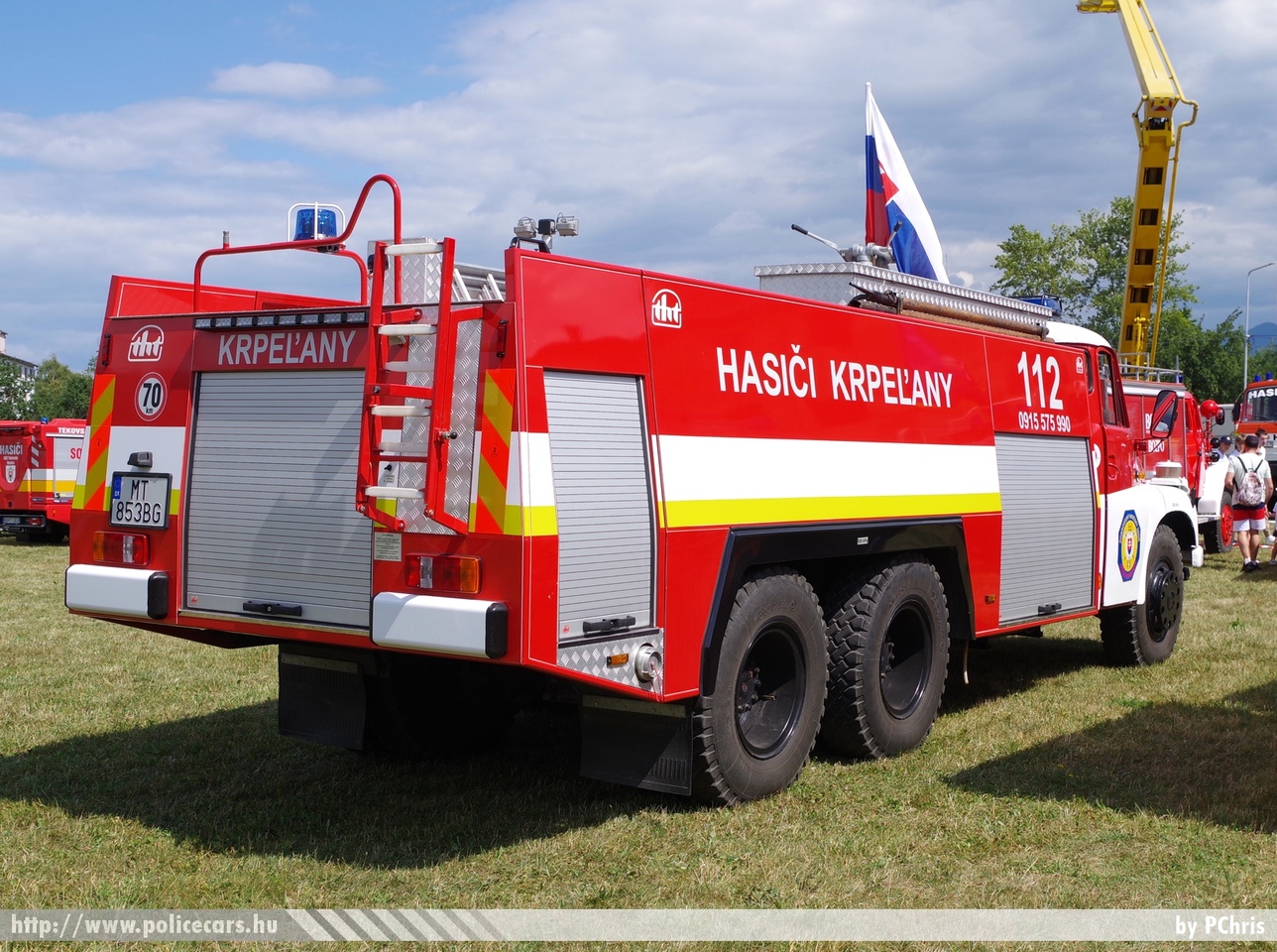 Tatra T148 CAS 32, Dobrovolny hasicsky zbor Krpelany, fotó: PChris
Keywords: Szlovákia szlovák tûzoltó tûzoltóautó tûzoltóság fire firetruck Slovakia slovakian