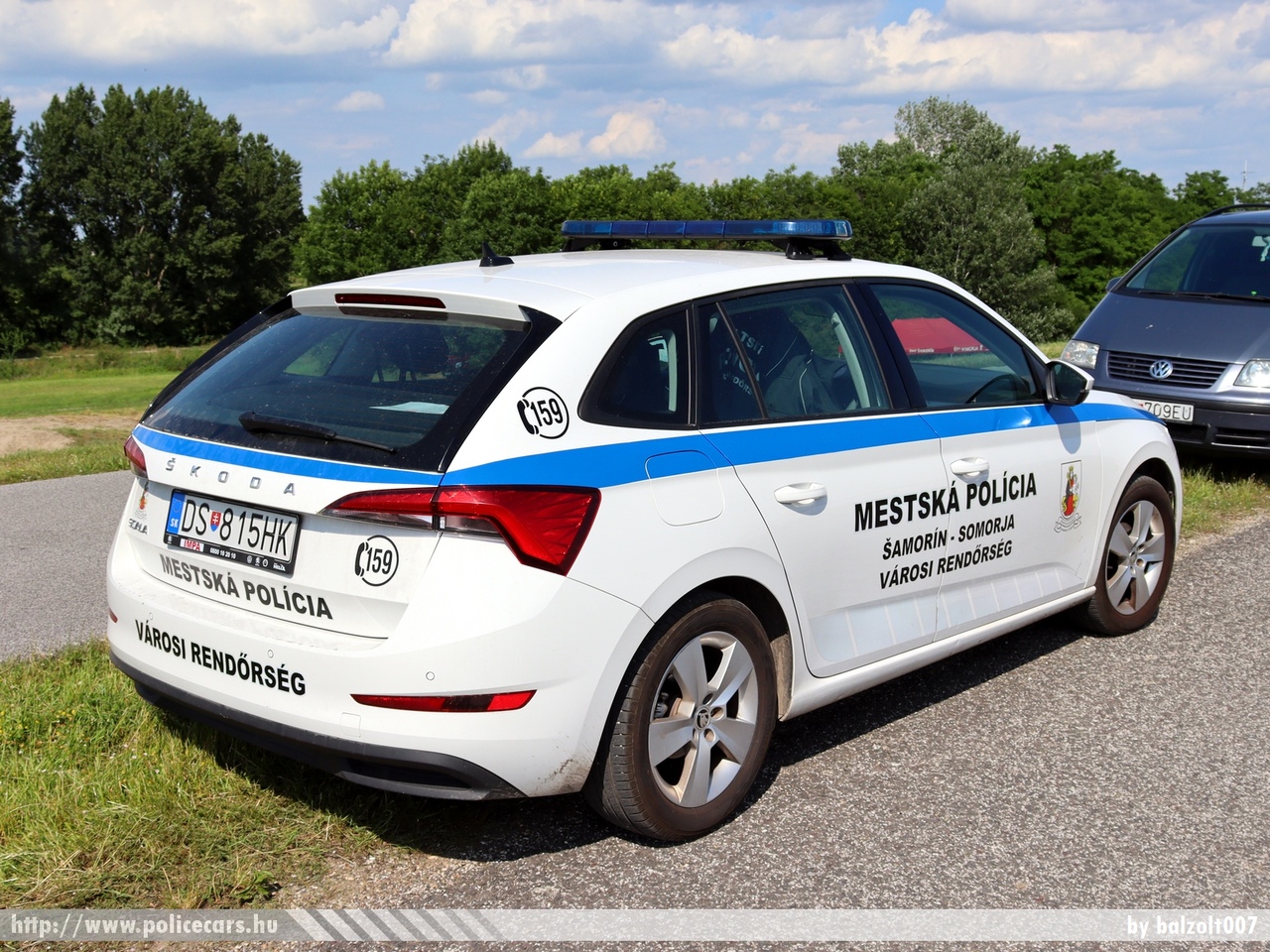 Skoda Scala, Mestska Policia Samorin - Városi rendõrség Somorja, fotó: balzolt007
