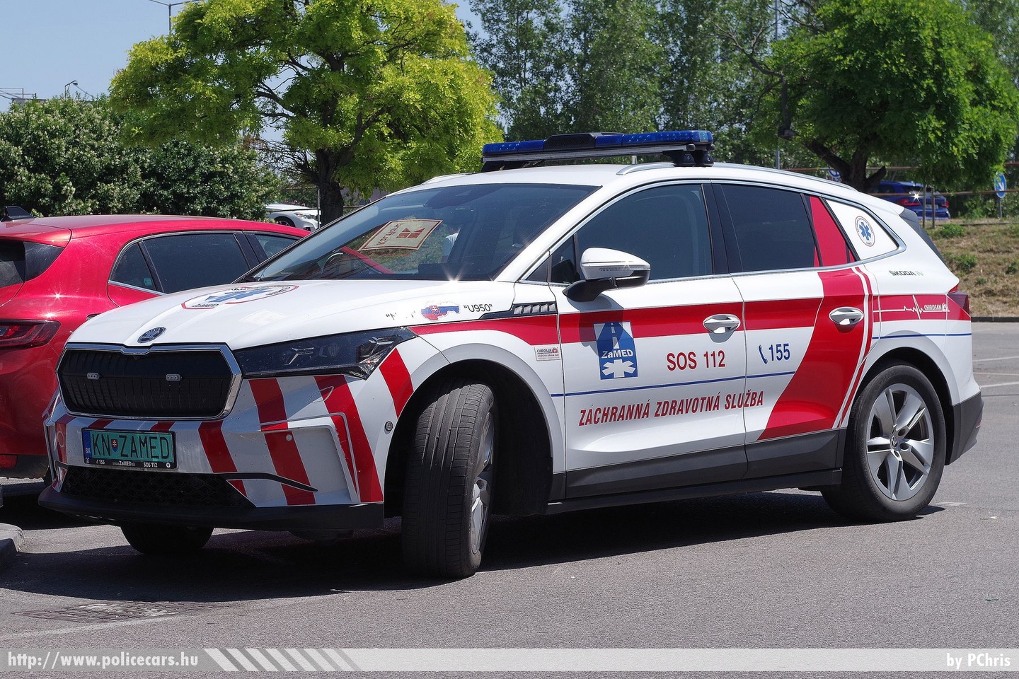 Skoda Enyaq, ZaMED Záchranná Zdravotná Služba, Komárno, fotó: PChris
Keywords: szlovák Szlovákia mentő mentőautó Slovakia slovakian ambulance