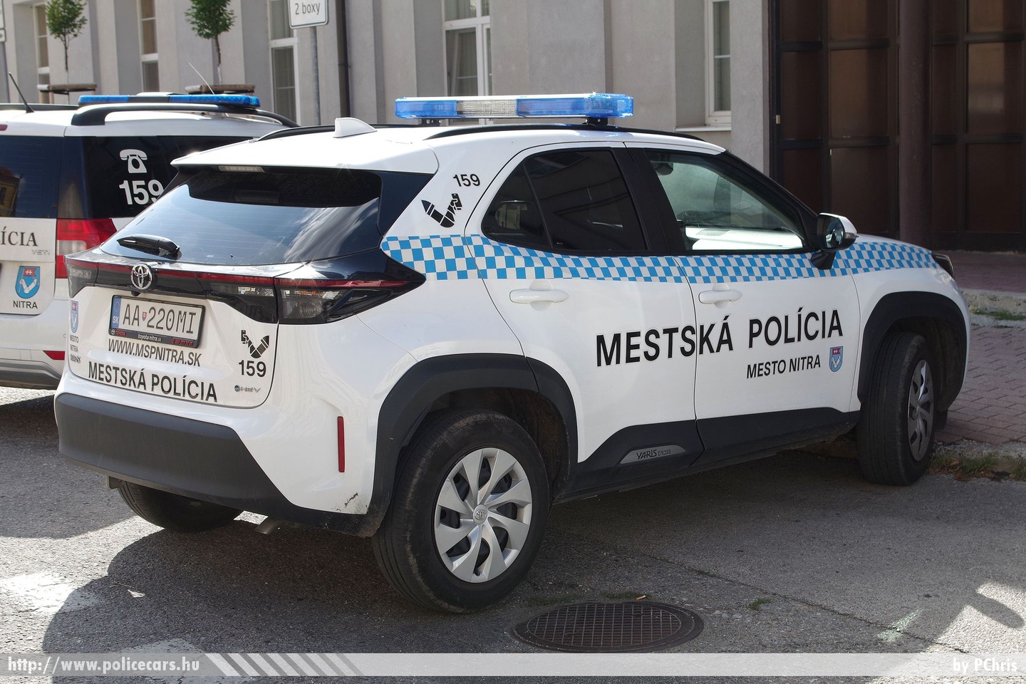 Toyota Yaris Cross Hybrid, Mestská polícia Nitra, fotó: PChris
Keywords: szlovák Szlovákia rendőr rendőrautó rendőrség police policecar Slovakia slovakian AA-220MI nyitra