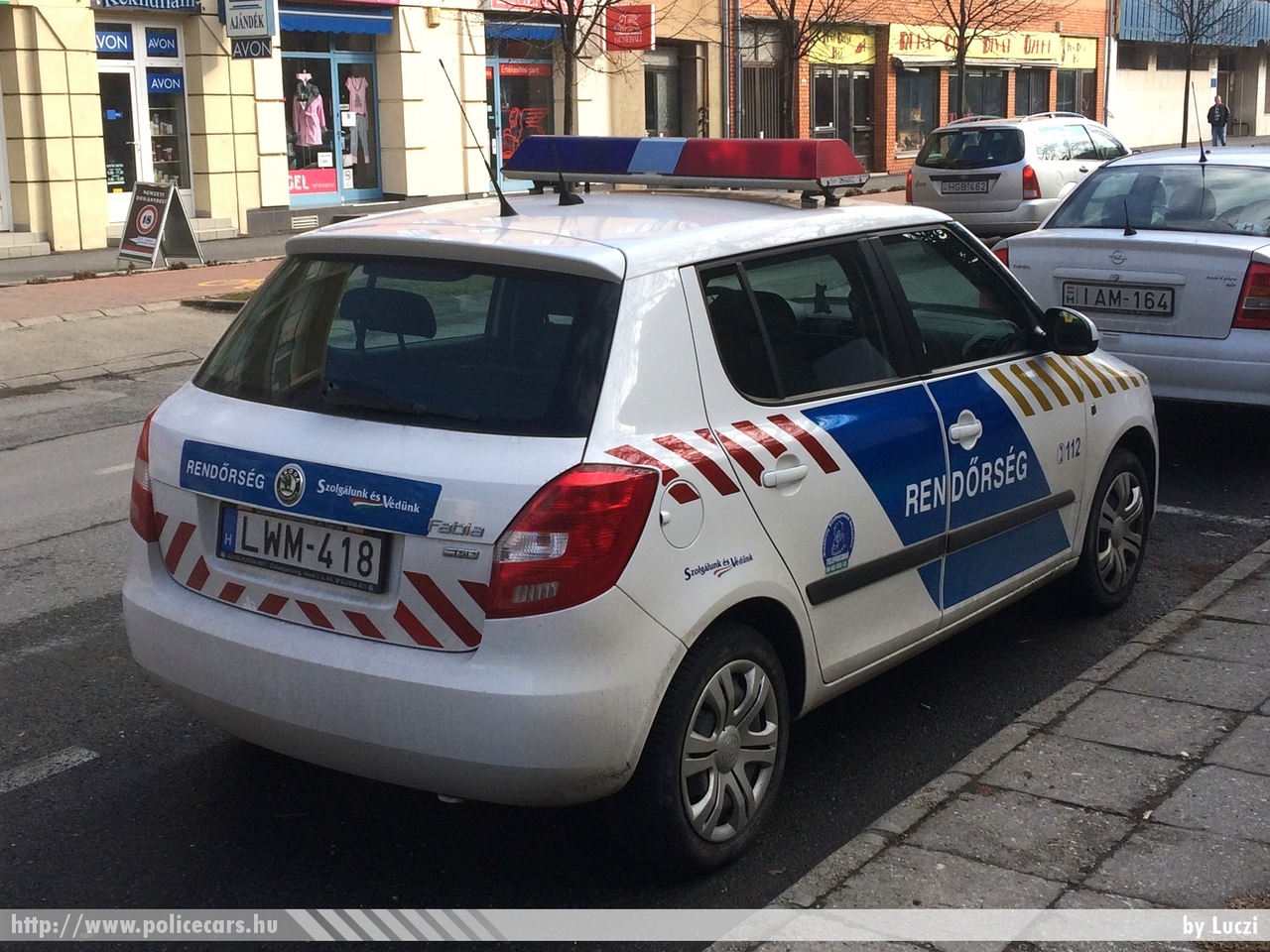 Skoda Fabia II, fotó: Luczi 
Keywords: rendőr rendőrautó rendőrség magyar Magyarország LWM-418 Hungary hungarian police policecar