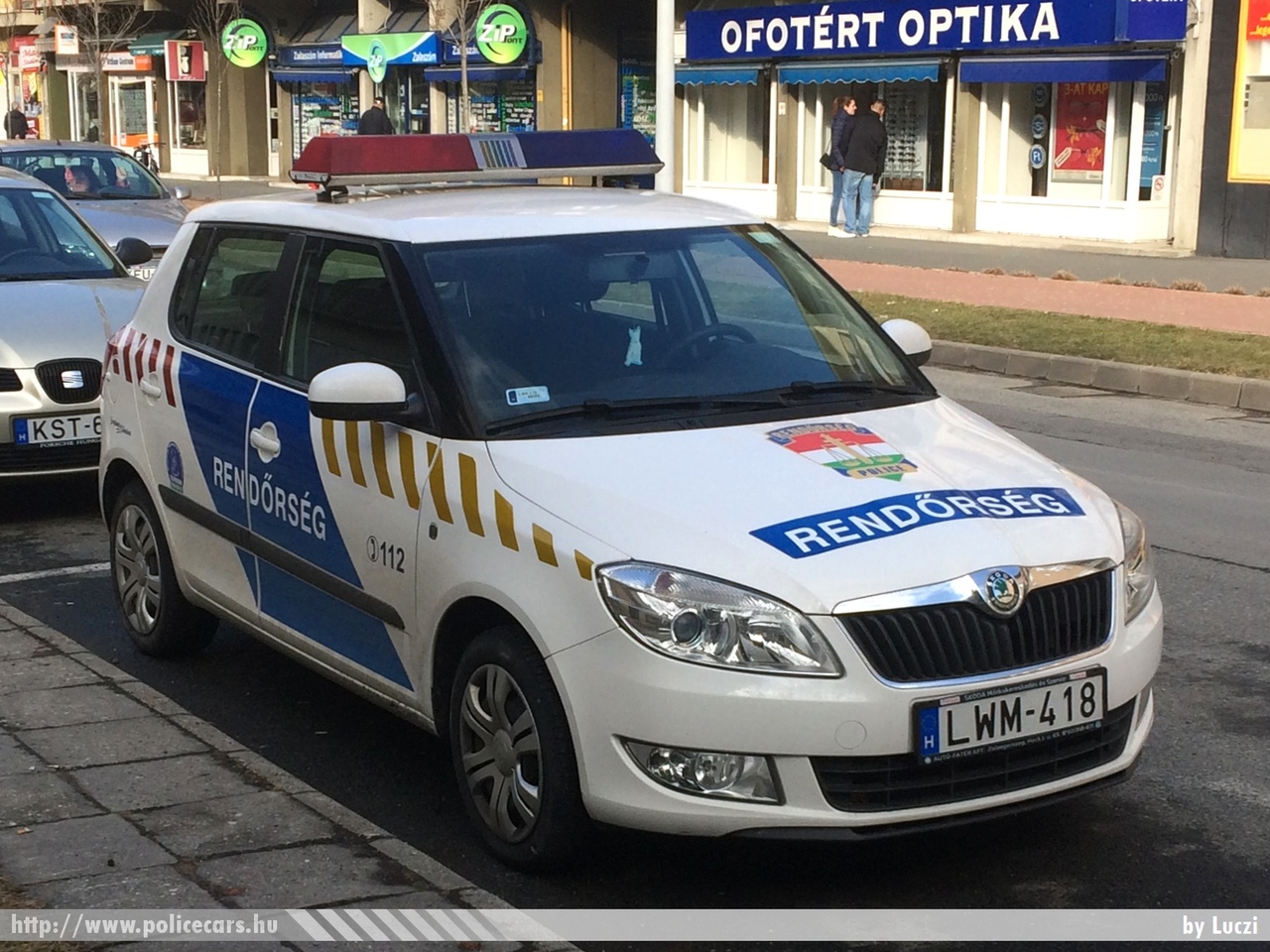 Skoda Fabia II, fotó: Luczi 
Keywords: rendőr rendőrautó rendőrség magyar Magyarország LWM-418 Hungary hungarian police policecar