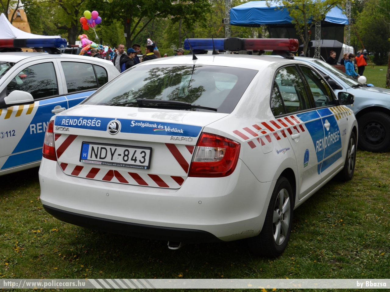 Skoda Rapid, fotó: Bbazsa 
Keywords: rendőr rendőrautó rendőrség magyar Magyarország Hungary hungarian police policecar NDY-843