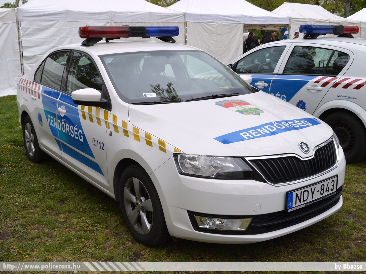 Skoda Rapid, fotó: Bbazsa 
Keywords: rendőr rendőrautó rendőrség magyar Magyarország Hungary hungarian police policecar NDY-843