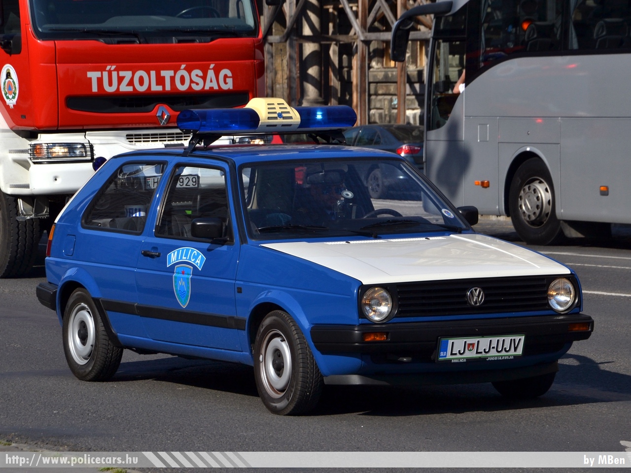 Volkswagen Golf II 1989, korábbi jugoszláv Milica, fotó: MBen
Keywords: szlovén Szlovénia rendőr rendőrautó rendőrség police policecar Slovenia slovenian