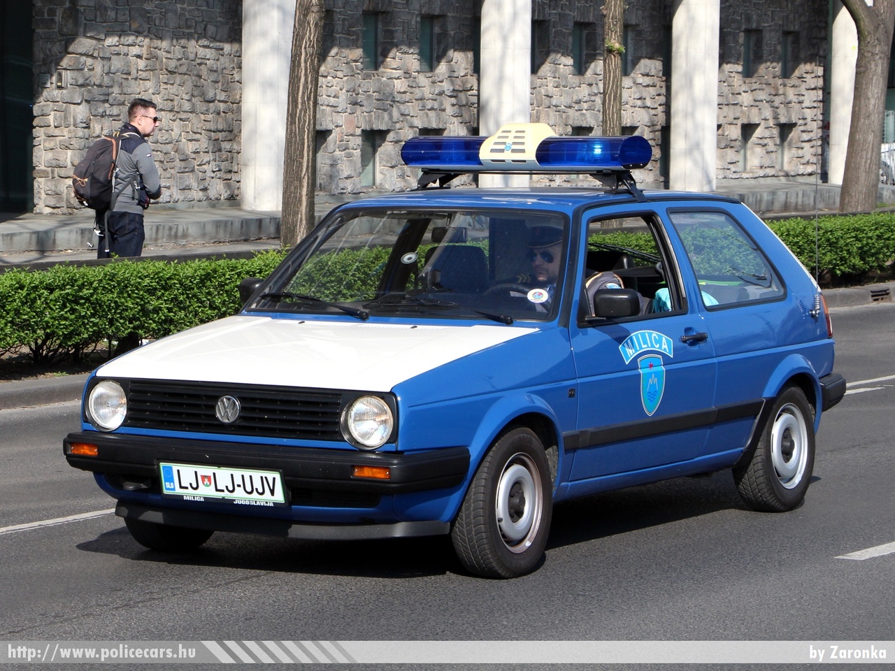 Volkswagen Golf II 1989, korábbi jugoszláv Milica, fotó: Zaronka
Keywords: szlovén Szlovénia rendőr rendőrautó rendőrség police policecar Slovenia slovenian