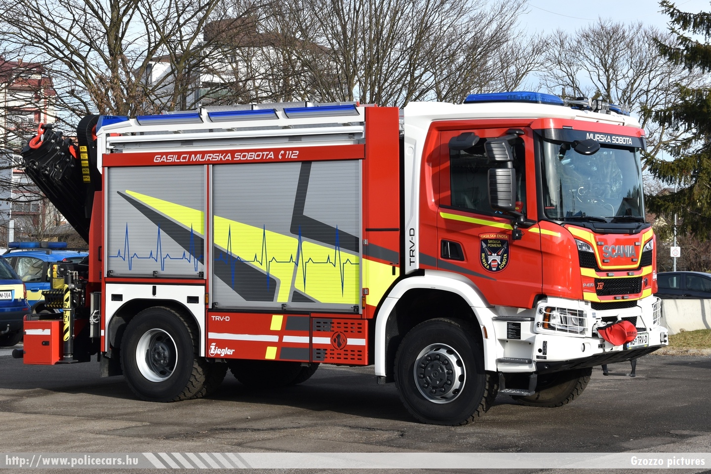 Scania P-410 XT Ziegler, TRV-D (Tehnično reševalno vozilo z dvigalom - Technical rescue vehicle with crane), PGD Murska Sobota, fotó: Gzozzo pictures
Keywords: szlovén Szlovénia tûzoltóautó tûzoltóság tûzoltó slovenian Slovenia fire firetruck