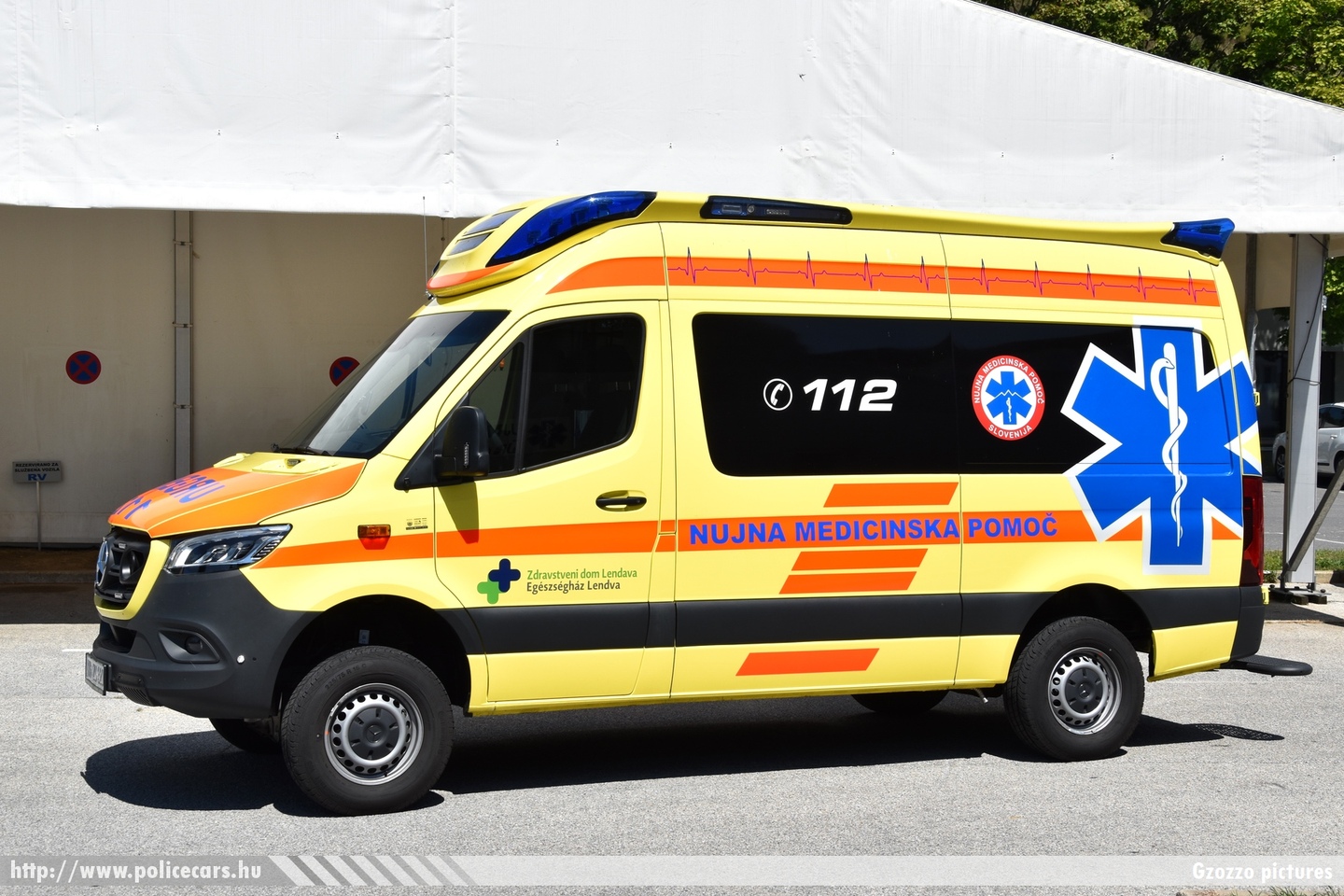 Mercedes Sprinter III, Nujna Medicinska Pomoc, Zdravstveni dom Lendava - Egészségház Lendva, fotó: Gzozzo pictures
Keywords: szlovén Szlovénia mentő mentőautó Slovenia slovenian ambulance