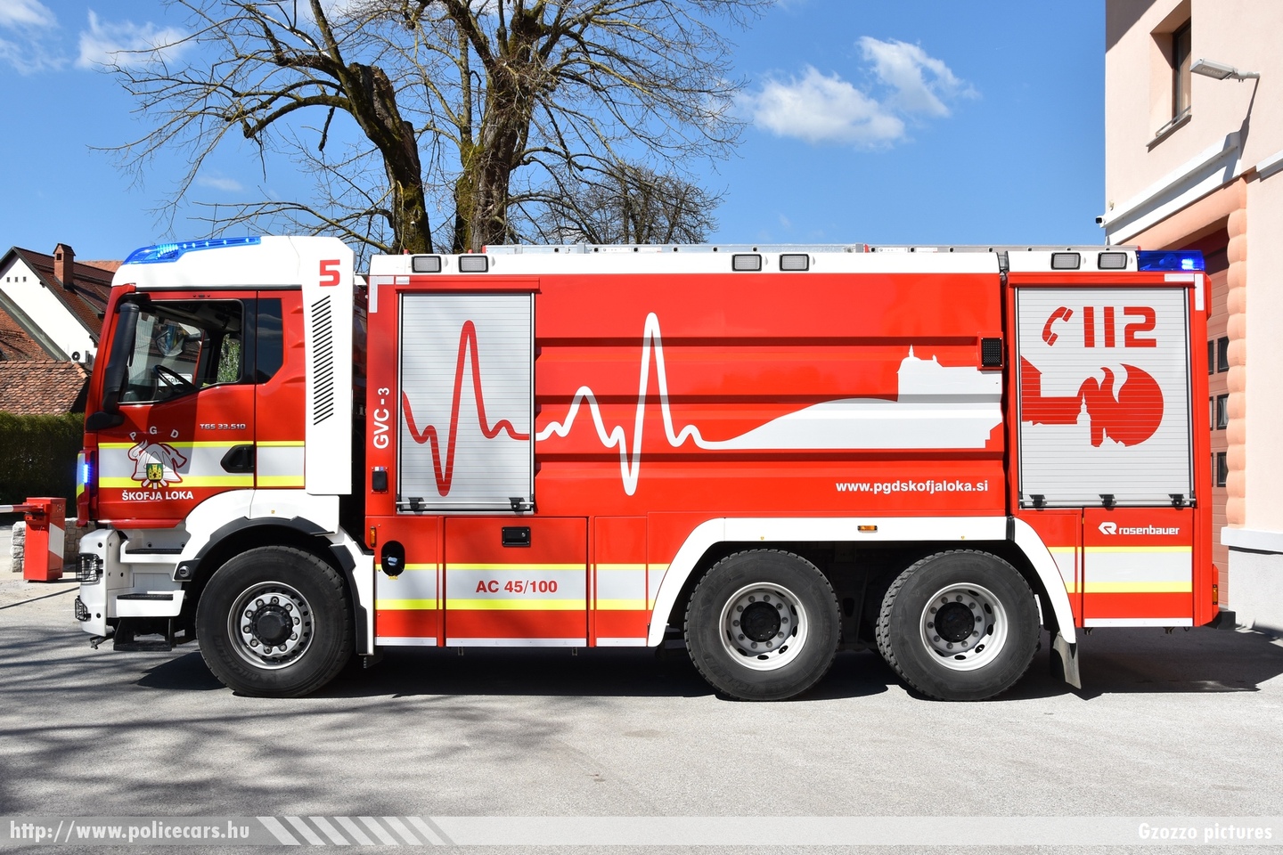 MAN TGS 33.510 AC 45/100 GVC-3 (gasilsko vozilo s cisterno) Rosenbauer, PGD Škofja Loka, fotó: Gzozzo pictures
Keywords: szlovén Szlovénia tûzoltóautó tûzoltóság tûzoltó slovenian Slovenia fire firetruck