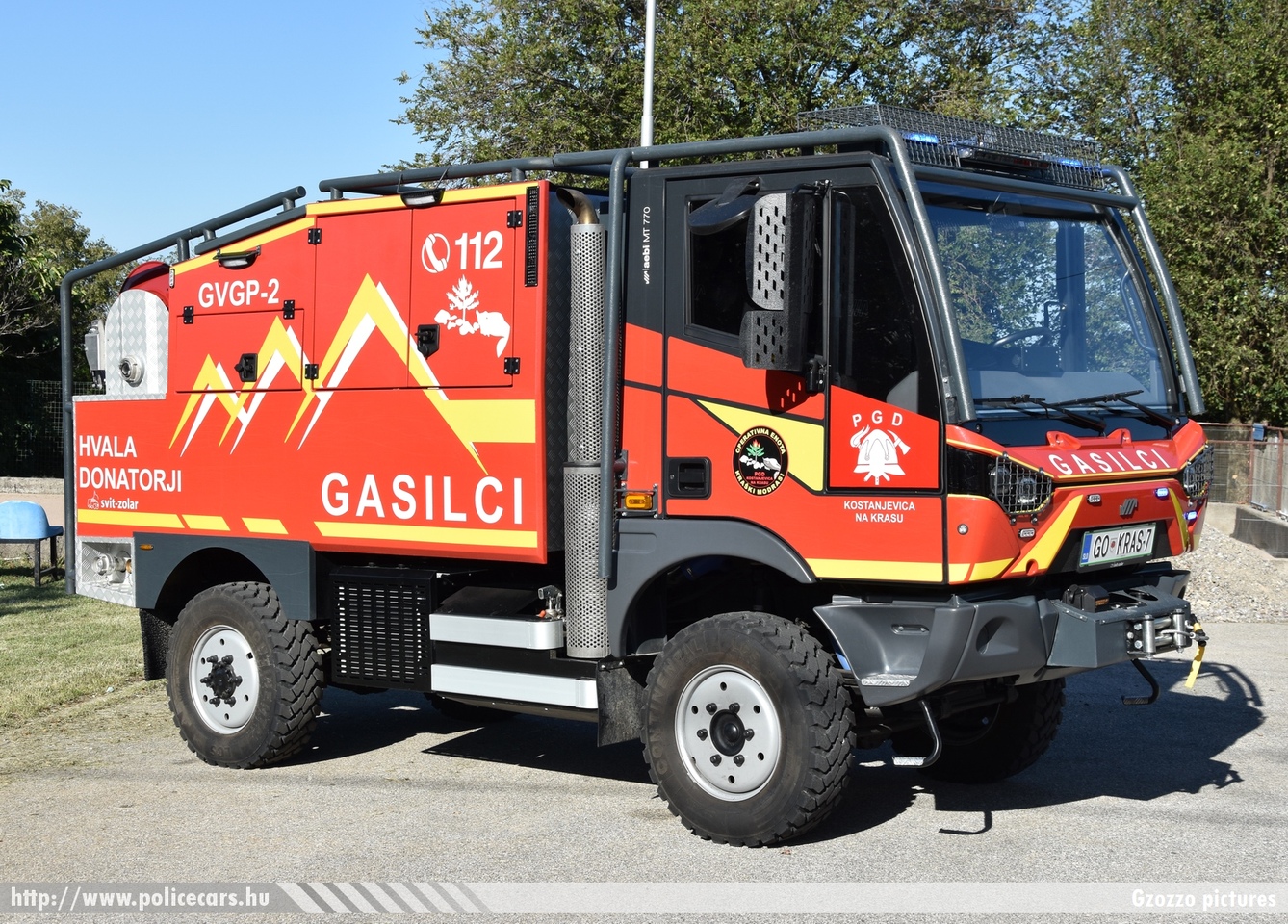 AEBI MT 770 GVGP-2 (gasilsko vozilo za gašenje gozdnih požarov) Svit Zolar, PGD Kostanjevica na Krasu, fotó: Gzozzo pictures
Keywords: szlovén Szlovénia tûzoltóautó tûzoltóság tûzoltó slovenian Slovenia fire firetruck