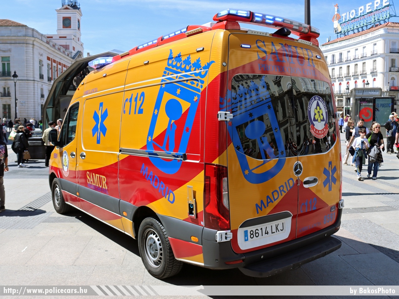 Mercedes Sprinter III, Madrid, SAMUR (Servicio de Asistencia Municipal de Urgencia y Rescate), Ambulancia, fotó: BakosPhoto
Keywords: spanyol Spanyolország mentő mentőautó ambulance spain spanish
