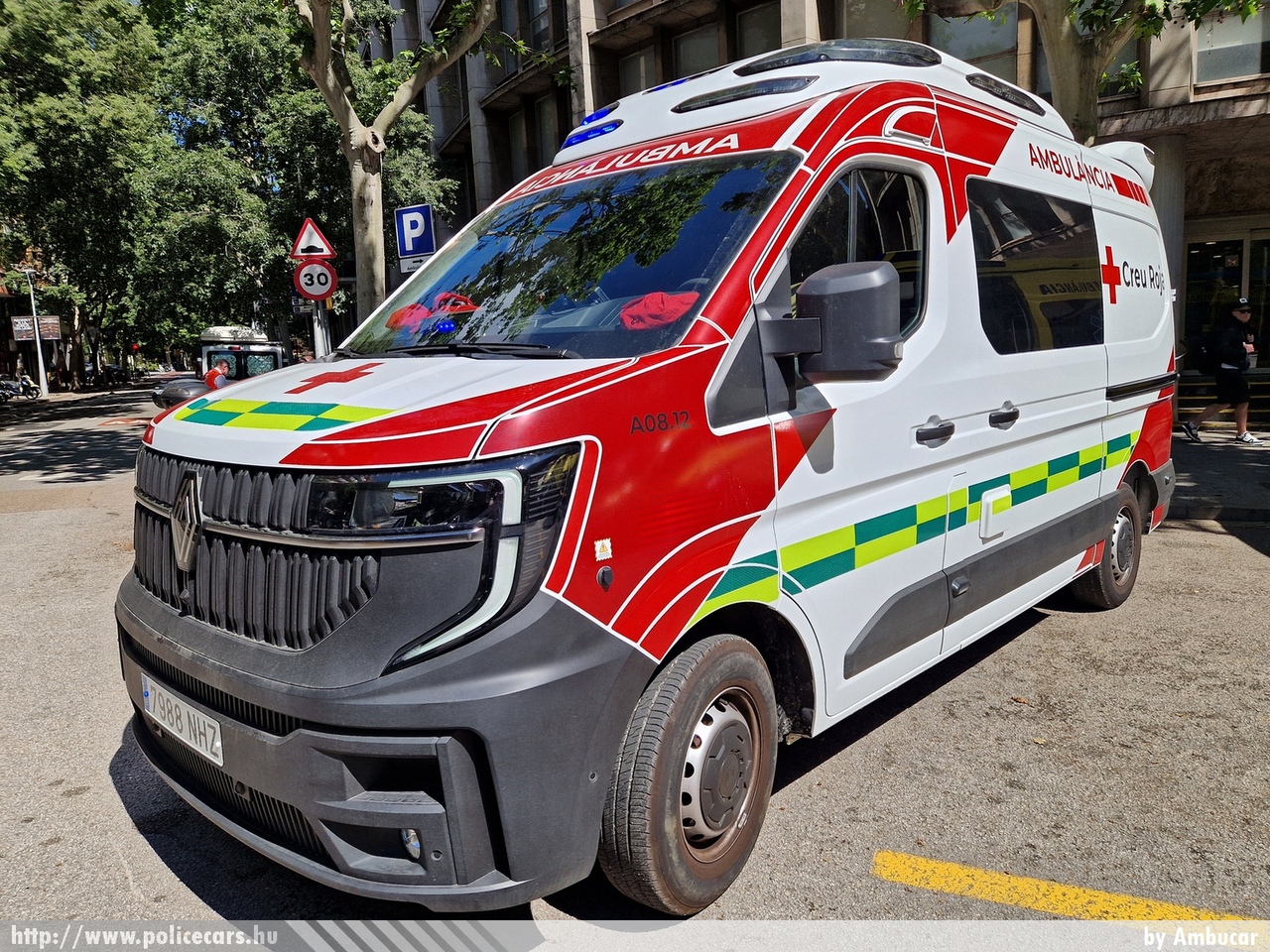 Renault Master, Ambulancia, Creu Roja, Barcelona, fotó: Ambucar
Keywords: spanyol Spanyolország mentő mentőautó ambulance spain spanish