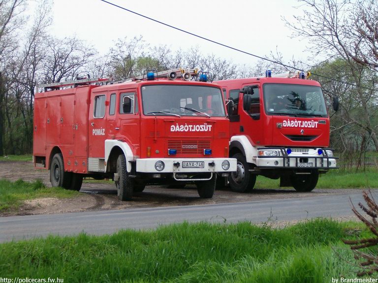 Csepel 750 Tü-1.1, Renault Midlum 270 Saurus FS38/3.8, Pomázi Önkéntes Tûzoltóság, fotó: Brandmeister
Keywords: ÖT tûzoltóautó magyar Magyarország tûzoltó tûzoltóság AYA-746 JGD-272 fire firetruck Hungary hungarian