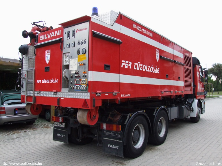 Mercedes Actros 2635, [url=http://www.fer.hu/]FER Tûzoltóság[/url], Százhalombatta,  fotó: Gzozzo pictures
Keywords: tûzoltóautó tûzoltó létesítményi tûzoltóság GVG-553