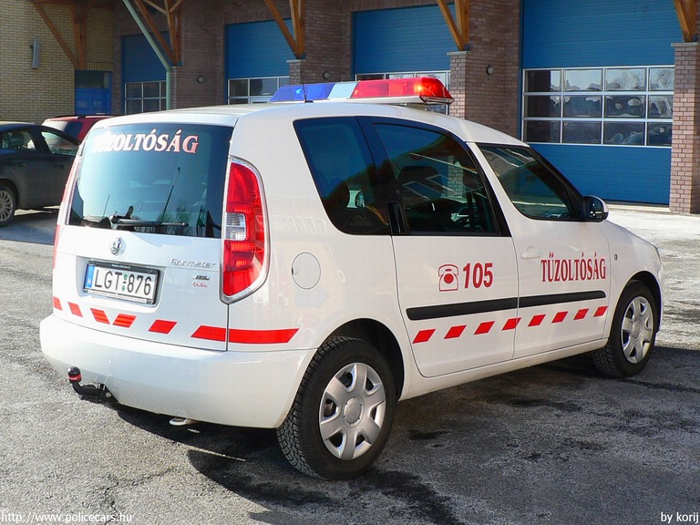 Skoda Roomster, Kisvárdai Hivatásos Önkormányzati Tûzoltóság, fotó: korij
Keywords: tûzoltóautó tûzoltó HÖT tûzoltóság magyar Magyarország LGT-876 fire firetruck Hungary hungarian
