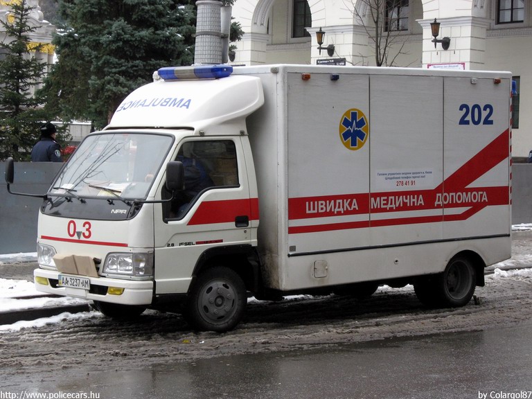 Isuzu NPR, fotó: Colargol87
Keywords: ukrán Ukrajna mentő mentőautó ambulance Ukraine ukrainian