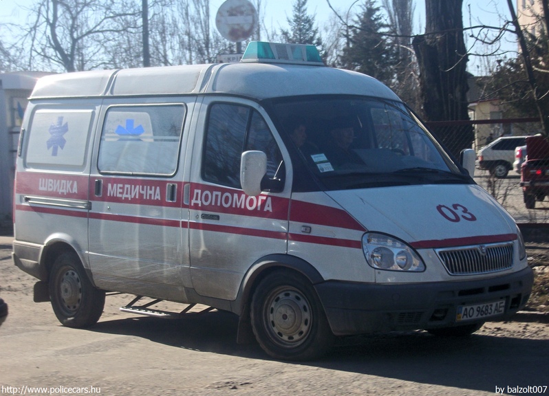 GAZ 22172 Sobol, fotó: balzolt007
Keywords: ukrán Ukrajna mentő mentőautó AO9683AE ambulance Ukraine ukrainian