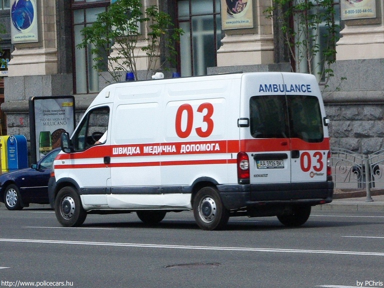 Renault Master, fotó: PChris
Keywords: ukrán Ukrajna mentő mentőautó AA5926BK ambulance Ukraine ukrainian